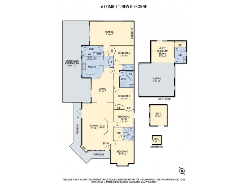 6 Comic  Court, New Gisborne VIC 3438 Floorplan