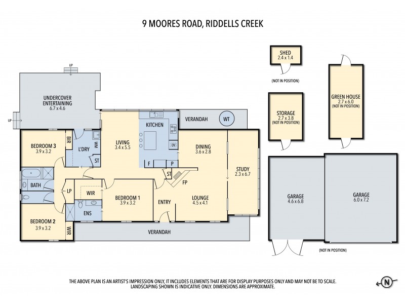 9 Moores Road, Riddells Creek VIC 3431 Floorplan