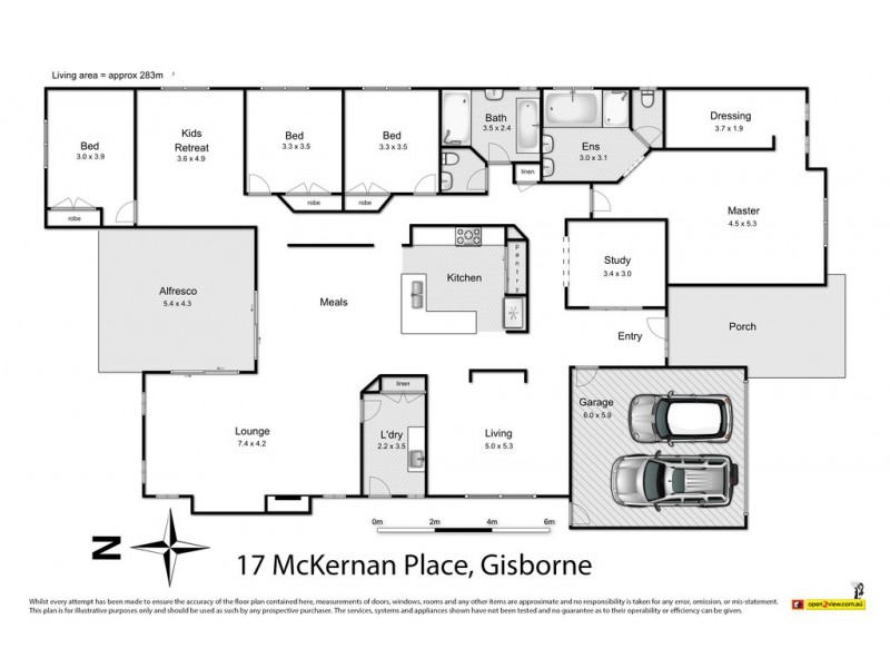 17 McKernan Place, Gisborne VIC 3437 Floorplan