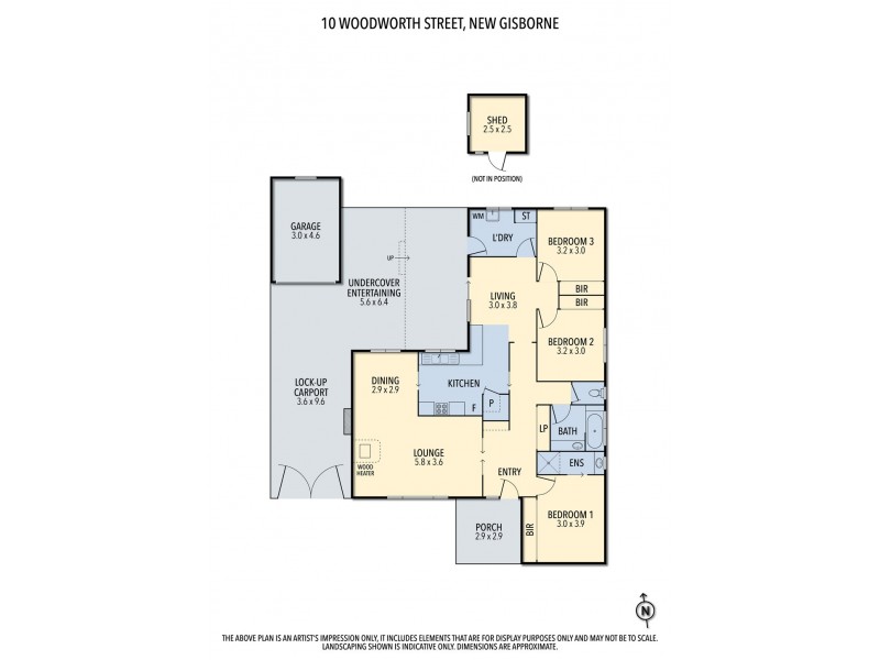 10 Woodworth Street, New Gisborne VIC 3438 Floorplan