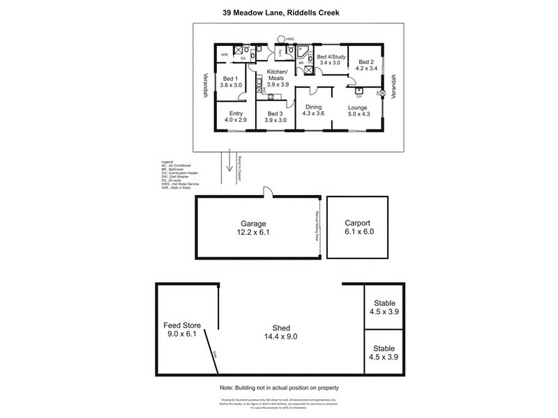 39 Meadow Lane, Riddells Creek VIC 3431 Floorplan