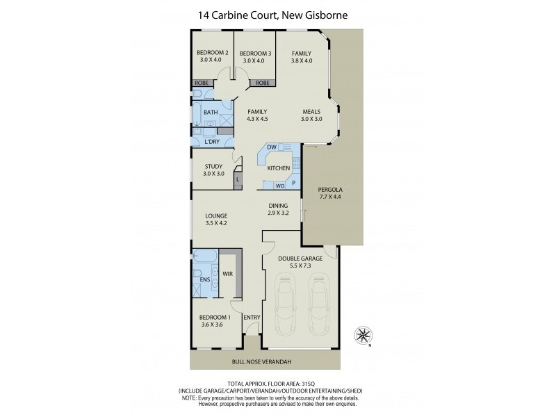 14 Carbine Court, New Gisborne VIC 3438 Floorplan