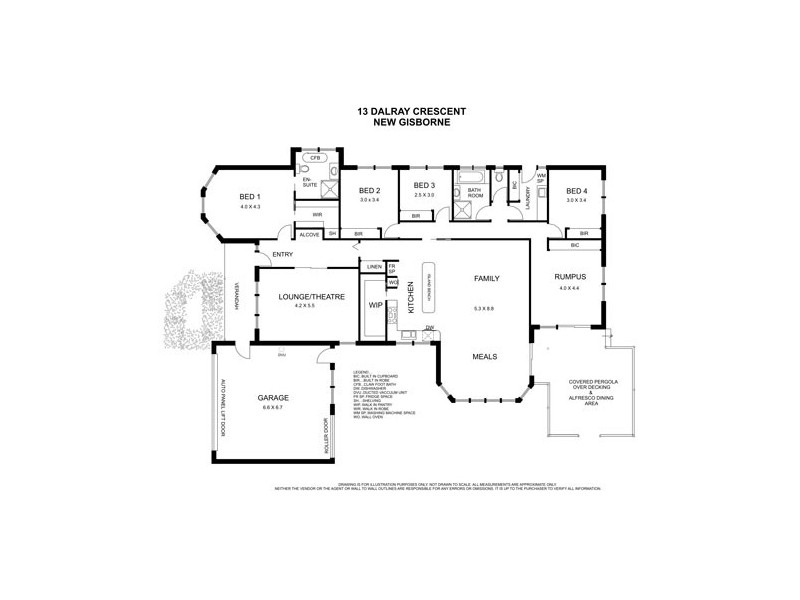 13 Dalray Crescent, New Gisborne VIC 3438 Floorplan