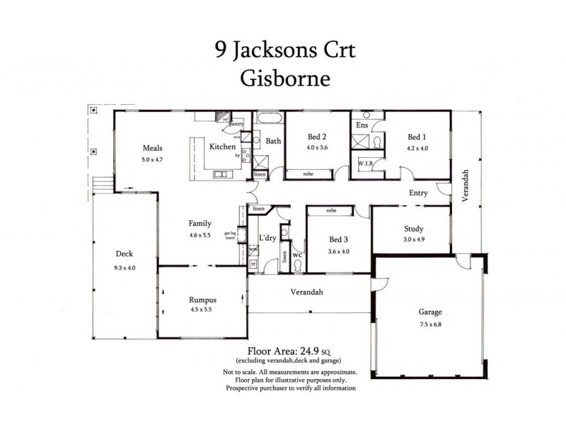 9 Jackson Court, Gisborne VIC 3437 Floorplan