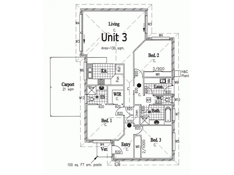 Unit 3/61 Mahoneys Road, Riddells Creek VIC 3431 Floorplan