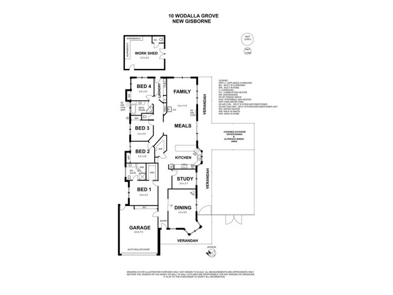 10 Wodalla Grove, New Gisborne VIC 3438 Floorplan