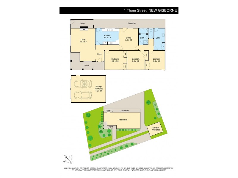 1 Thom Street, New Gisborne VIC 3438 Floorplan