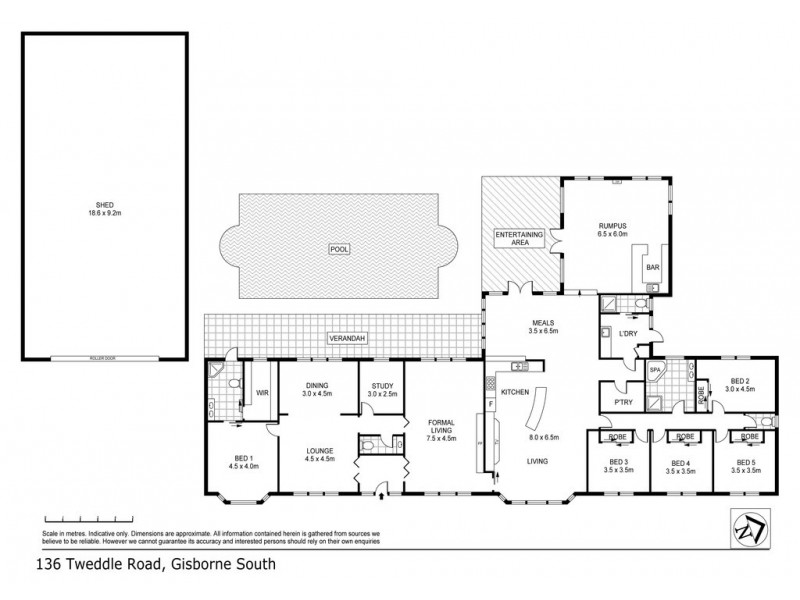 136 Tweddle Road, Gisborne South VIC 3437 Floorplan
