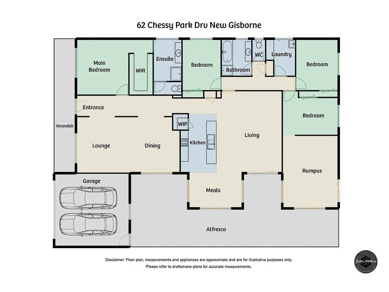 62 Chessy Park Drive, New Gisborne VIC 3438 Floorplan