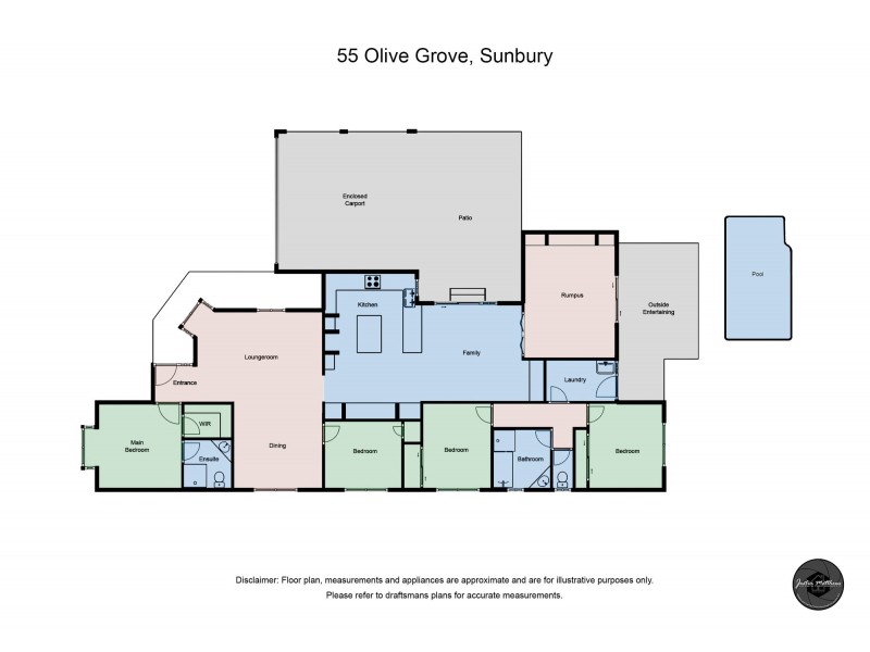 55 OLIVE GROVE, Sunbury VIC 3429 Floorplan