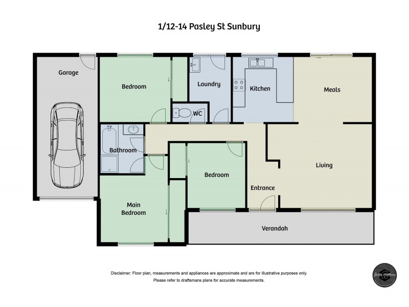 1/12-14 Pasley Street, Sunbury VIC 3429 Floorplan