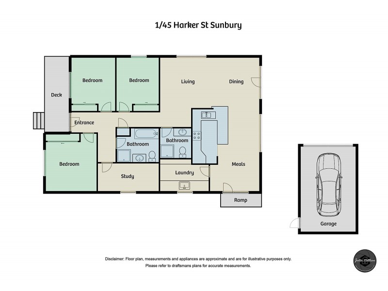 1/45 Harker Street, Sunbury VIC 3429 Floorplan