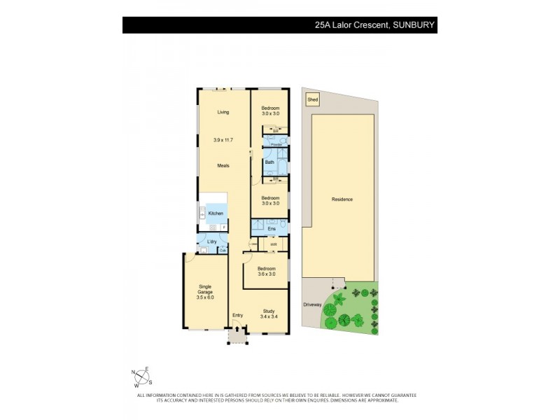 1/25 Lalor Crescent, Sunbury VIC 3429 Floorplan