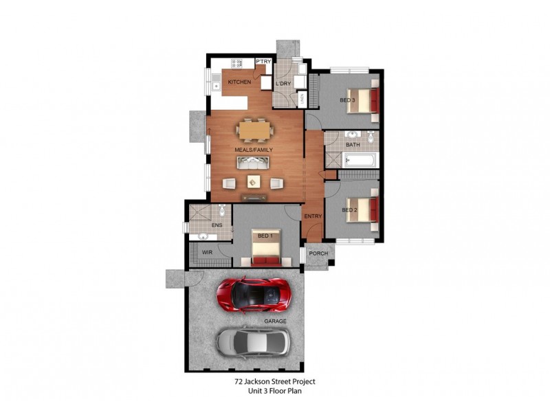 3/72 Jackson Street, Sunbury VIC 3429 Floorplan