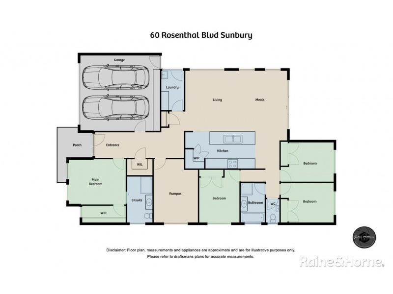 60 Rosenthal Boulevard, Sunbury VIC 3429 Floorplan