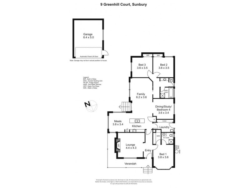 9 Greenhill Court, Sunbury VIC 3429 Floorplan