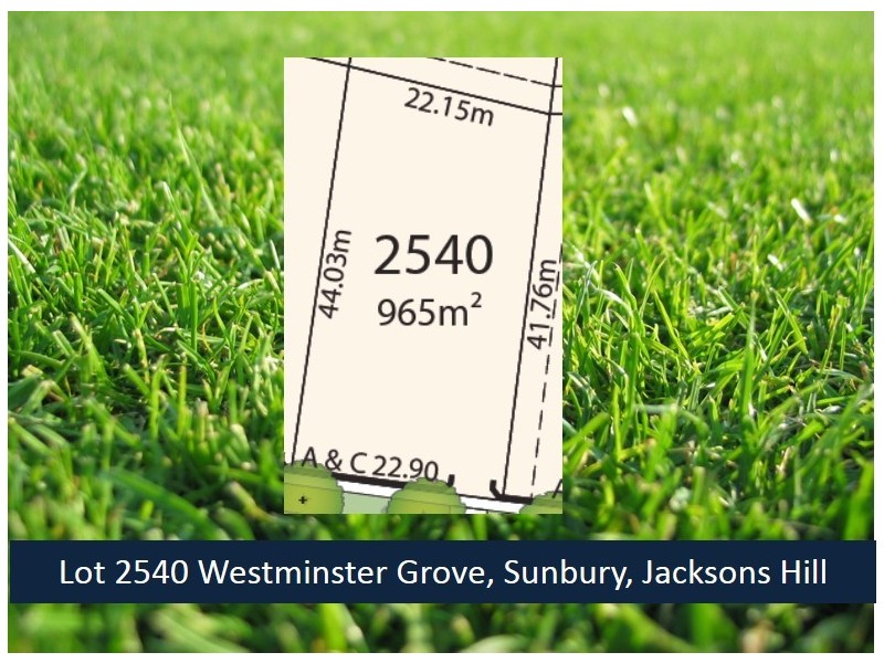 Lot 2540 Westminster Grove, Sunbury VIC 3429