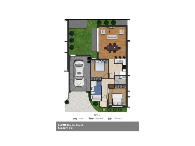 2/33 Keeper Street, Sunbury VIC 3429 Floorplan