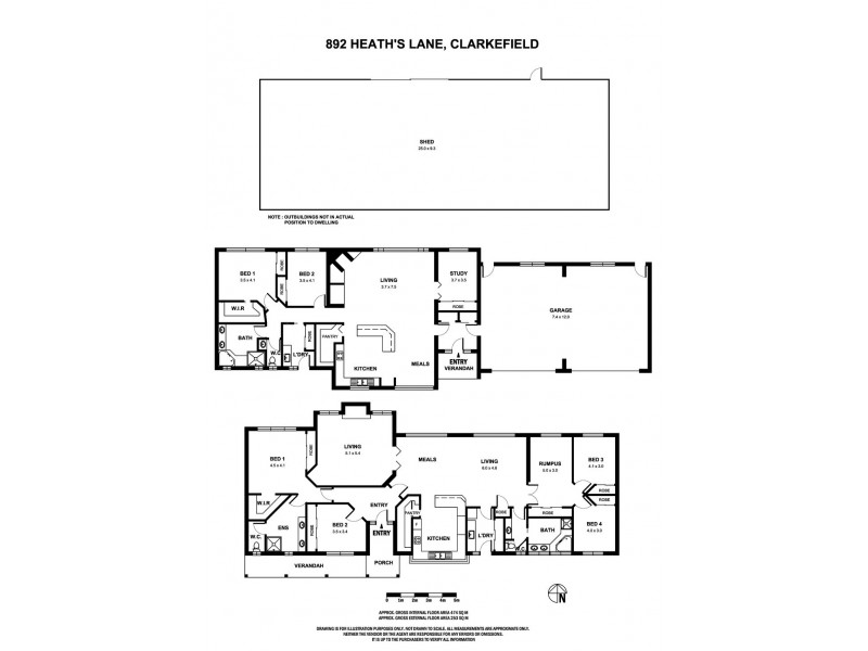 892 Heaths Lane, Clarkefield VIC 3430 Floorplan