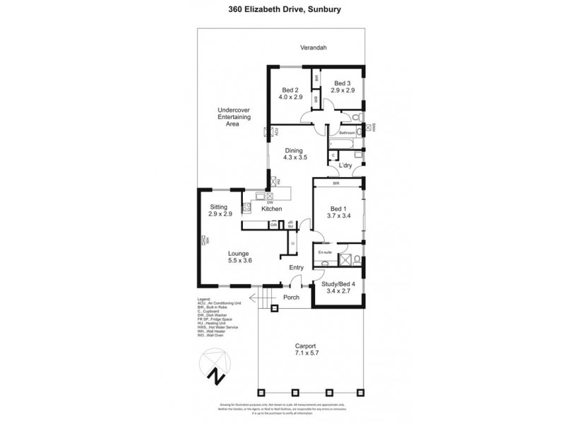 360 Elizabeth Drive, Sunbury VIC 3429 Floorplan