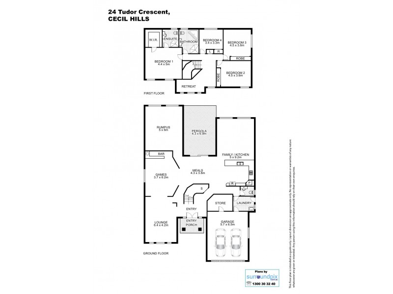 24 Tudor Crescent, Cecil Hills NSW 2171 Floorplan