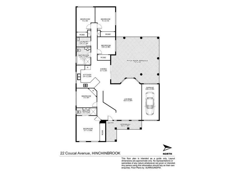 22 Coucal Avenue, Hinchinbrook NSW 2168 Floorplan