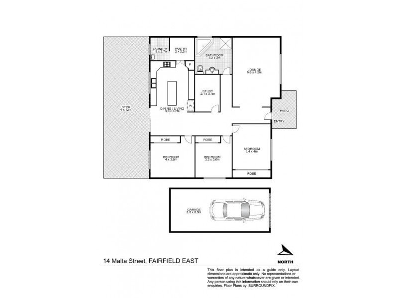 14 Malta Street, Fairfield East NSW 2165 Floorplan