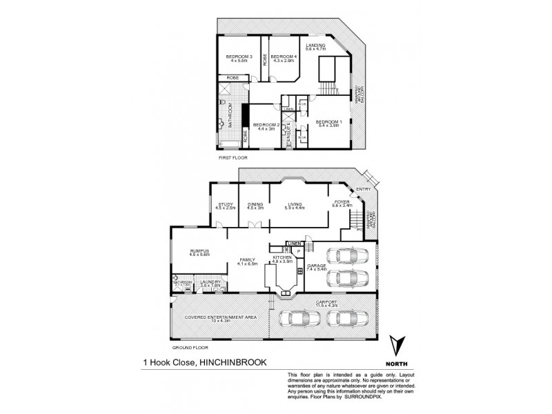 1 Hook Close, Hinchinbrook NSW 2168 Floorplan