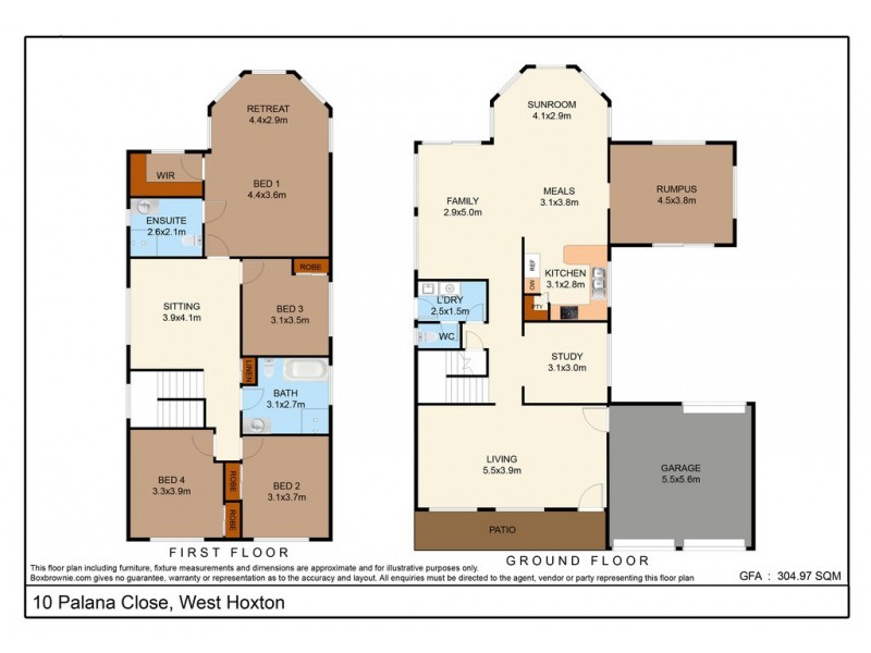 10 Palana Close, West Hoxton NSW 2171 Floorplan