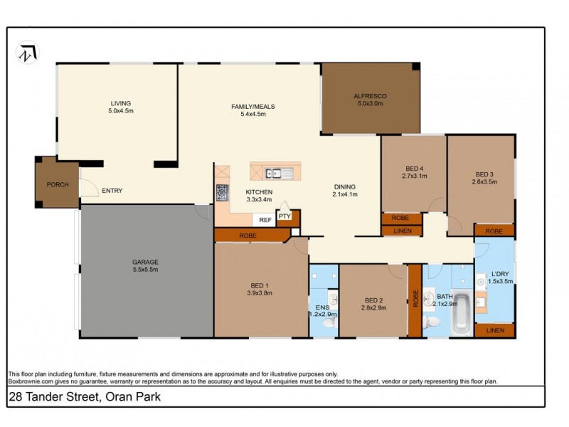 28 Tander Street, Oran Park NSW 2570 Floorplan