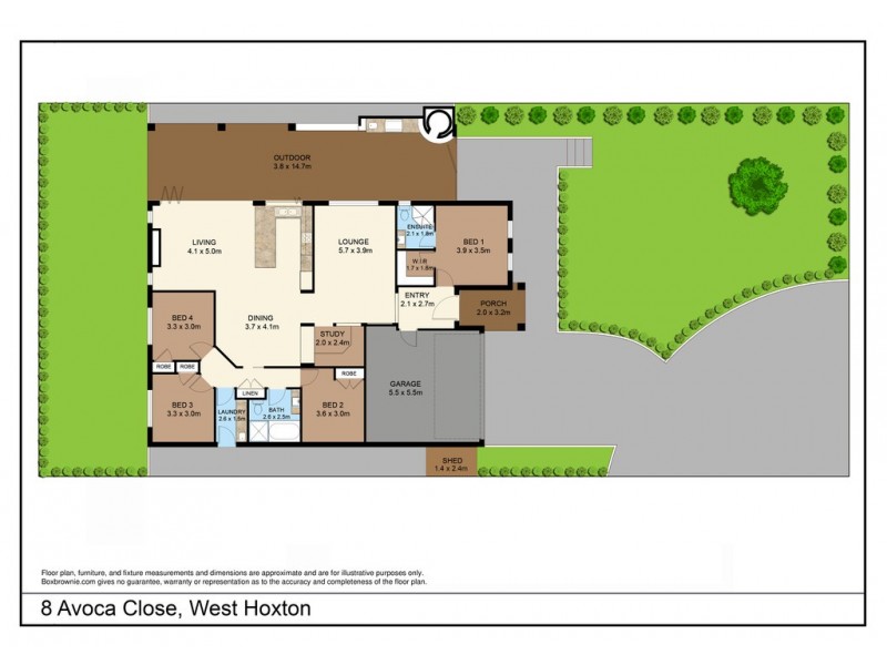 8 Avoca Close, West Hoxton NSW 2171 Floorplan