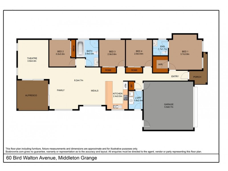 60 Bird Walton Avenue, Middleton Grange NSW 2171 Floorplan