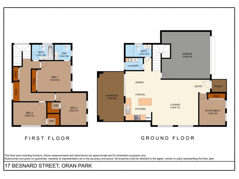 17 Besnard Street, Oran Park NSW 2570 Floorplan