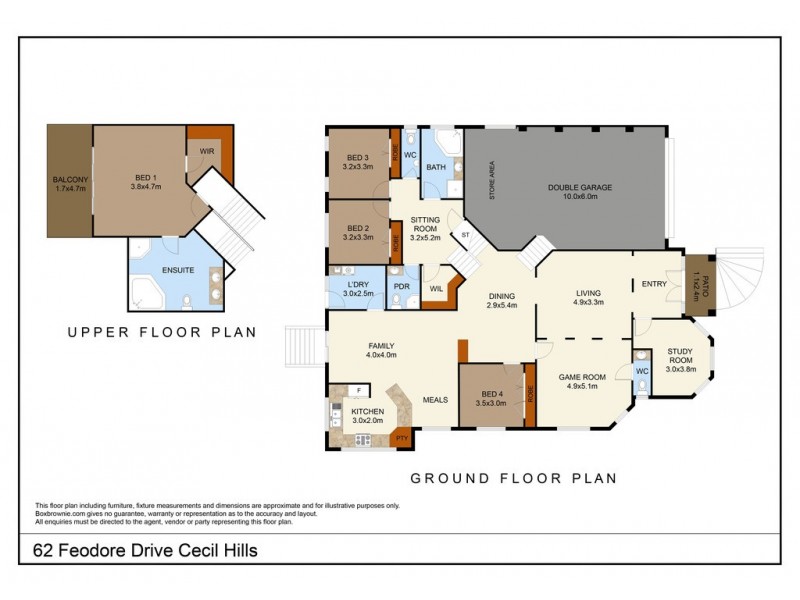 62 Feodore Drive, Cecil Hills NSW 2171 Floorplan