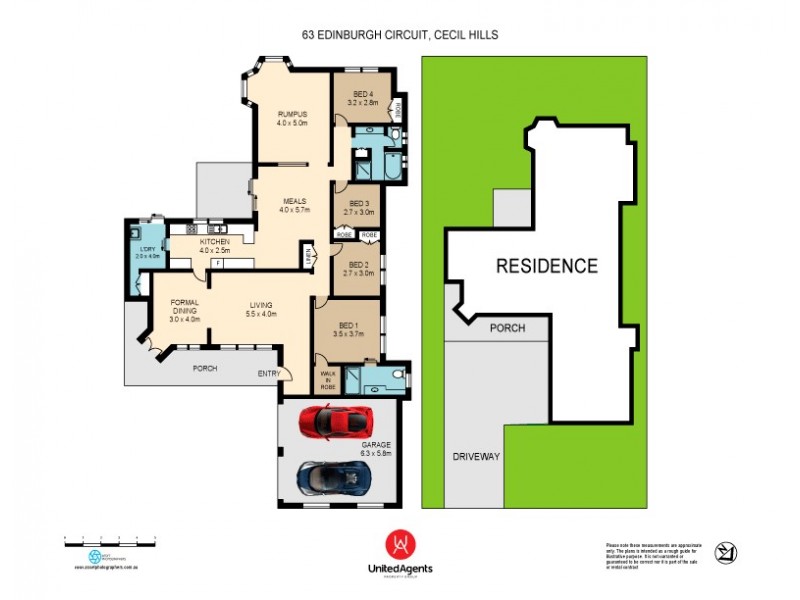 63 Edinburgh Circuit, Cecil Hills NSW 2171 Floorplan