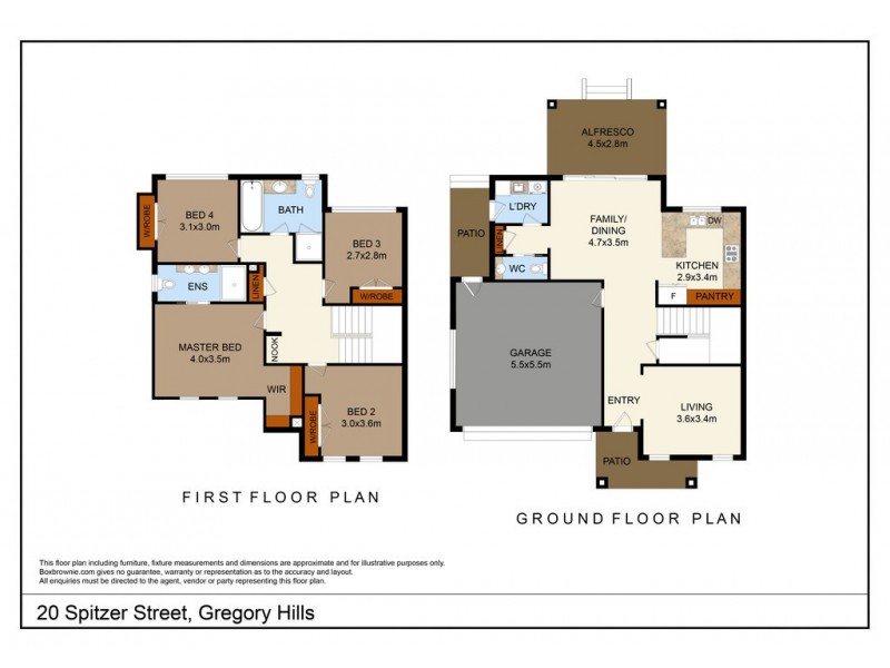 20 Spitzer Street, Gregory Hills NSW 2557 Floorplan
