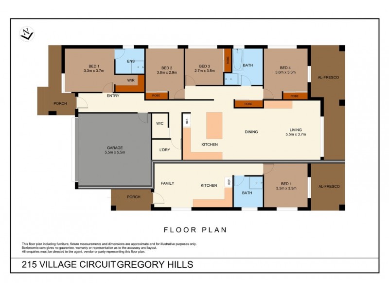 215 Village Circuit, Gregory Hills NSW 2557 Floorplan