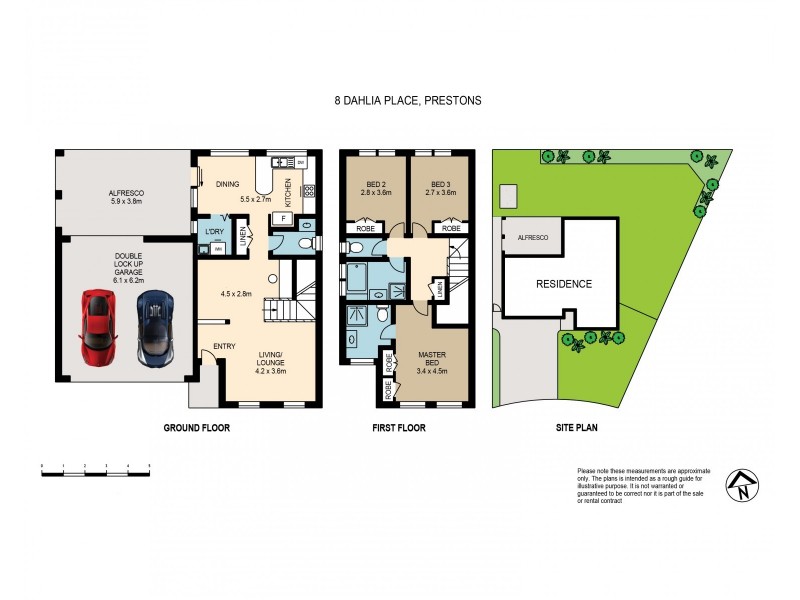 8 Dahlia Place, Prestons NSW 2170 Floorplan