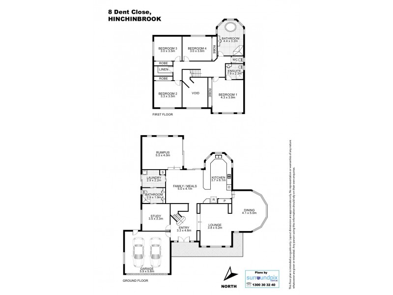 8 Dent Close, Hinchinbrook NSW 2168 Floorplan