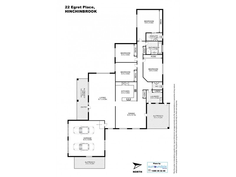 22 Egret Place, Hinchinbrook NSW 2168 Floorplan