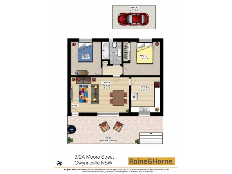 3/2A Moore Street, Gwynneville NSW 2500 Floorplan