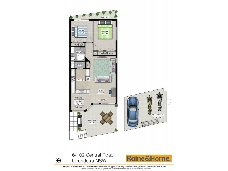 6/102 Central Road, Unanderra NSW 2526 Floorplan