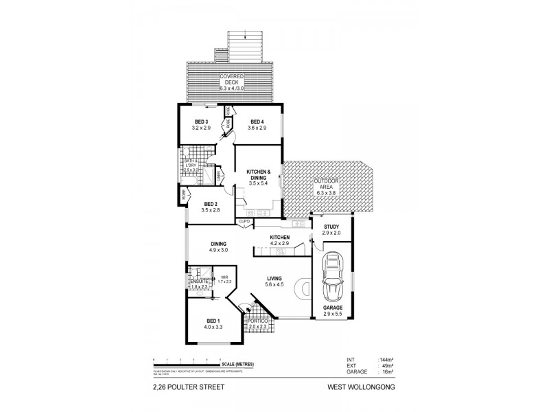 2/26 Poulter Street, West Wollongong NSW 2500 Floorplan