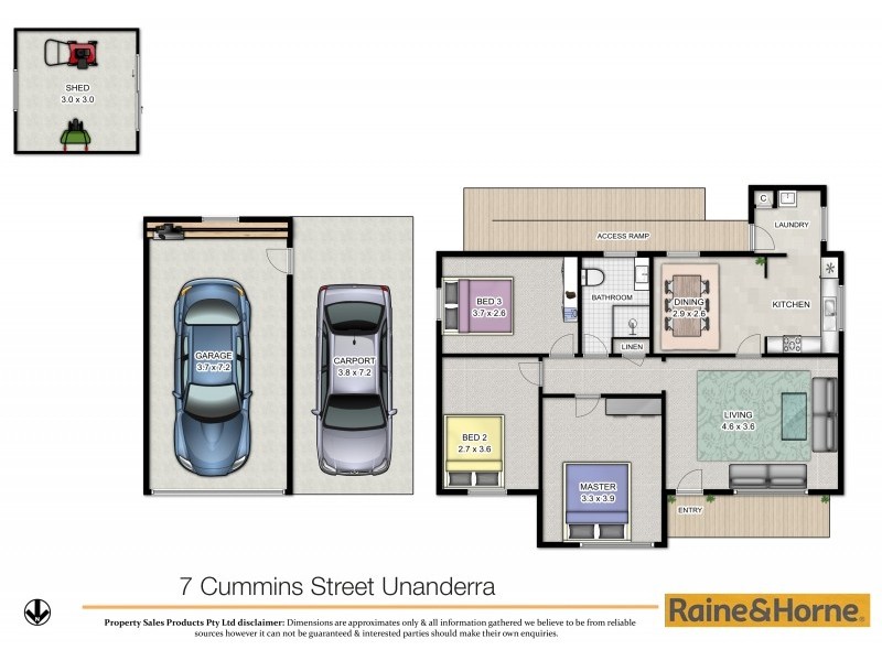 7 Cummins Street, Unanderra NSW 2526 Floorplan