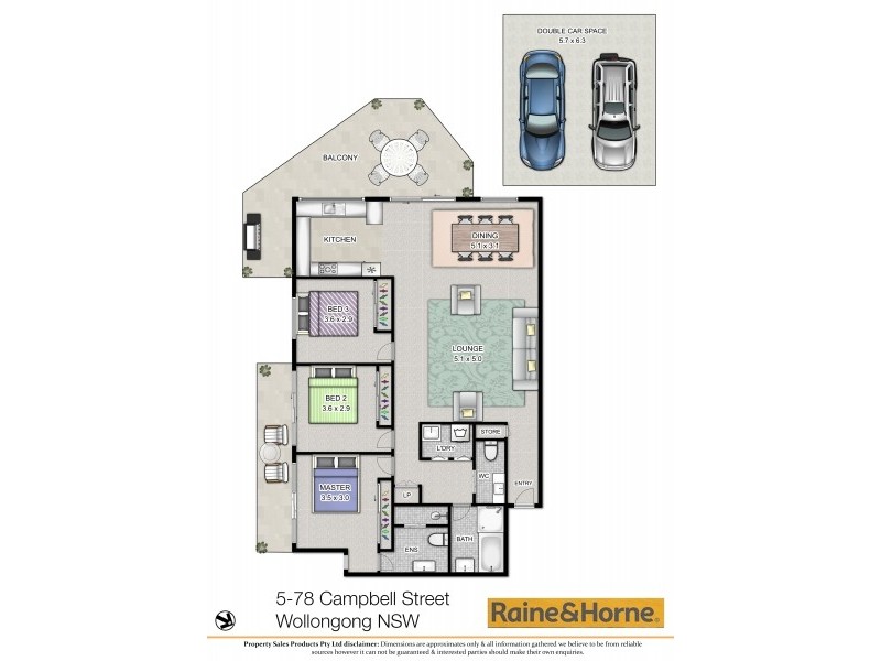 5/78-82 Campbell Street, Wollongong NSW 2500 Floorplan