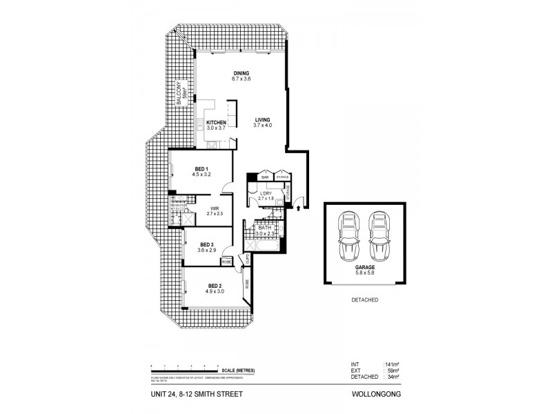 24/8-12 Smith Street, Wollongong NSW 2500 Floorplan