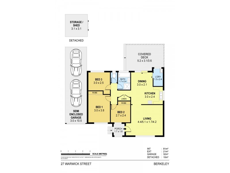 27 Warwick Street, Berkeley NSW 2506 Floorplan