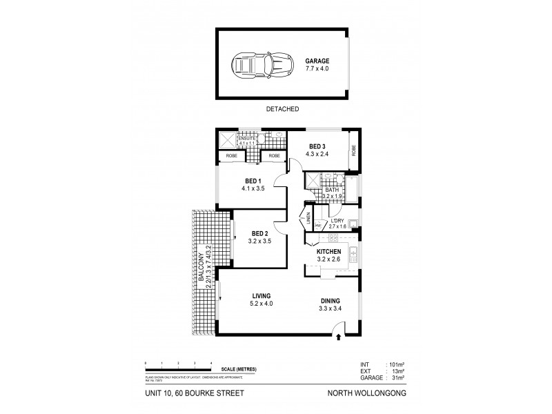 10/60 Bourke Street, North Wollongong NSW 2500 Floorplan