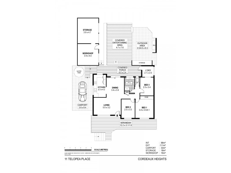 11 Telopea Place, Cordeaux Heights NSW 2526 Floorplan