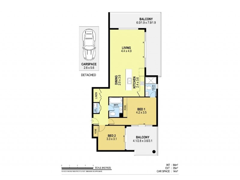 504/51 Crown Street, Wollongong NSW 2500 Floorplan